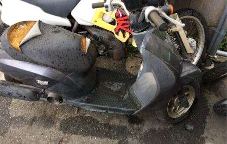 ホンダバイク、ボロボロ